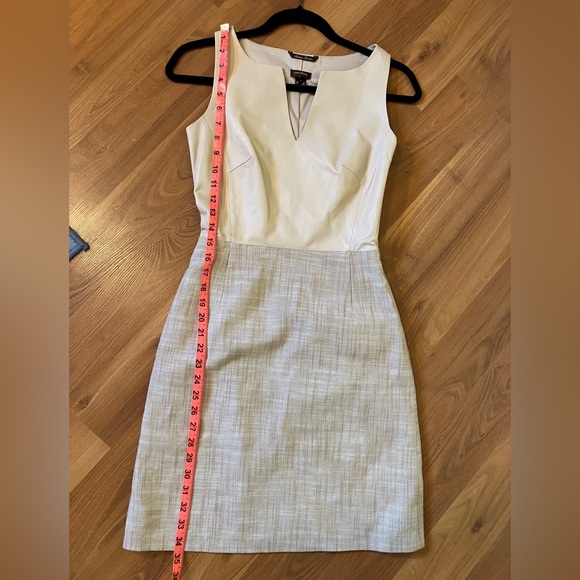 Leather and linen dress by Danier size 0 - Picture 3 of 5